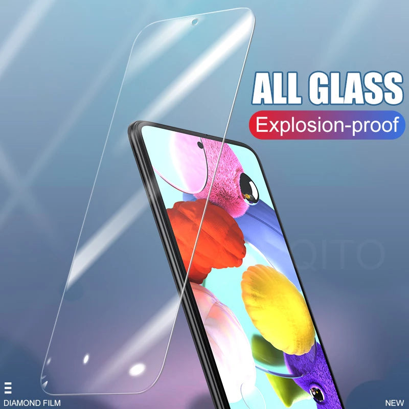 3Pcs Full Cover Tempered Glass for Samsung Galaxy A50 A51 A52 A10 A71 A72 A70 Screen Protector for Samsung A20 A30S A31 Glass
