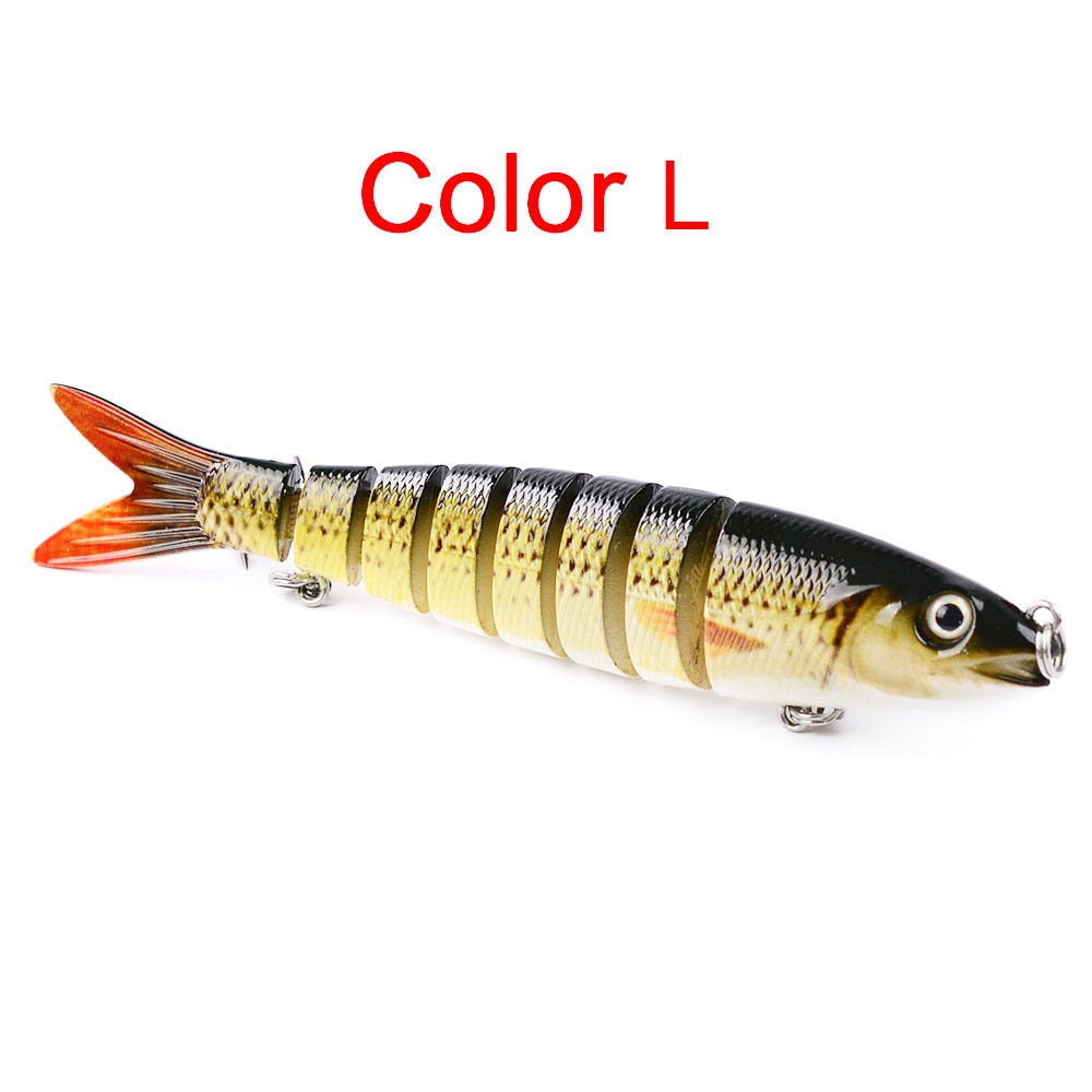 1 Pcs 13.28cm 19g Wobblers Pike Fishing Lures Artificial Multi Jointed Sections Hard Bait Trolling Pike Carp Fishing Tools