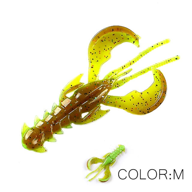 Supercontinent Crazy Lures 65mm/10pcs 40mm/20pcs Soft Lure Fishing Lures shrimp Lobster Soft Plastic Lure Fishing Lures