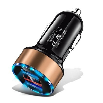USB Car Charger Fast Charging Dual USB Adapter 3.1A Cigarette Lighter Socket for Iphone Samsung Mobile Phones Car Accessories