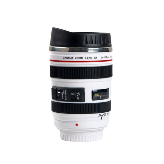 Stainless Steel Camera EF24-105mm Coffee Lens Mug White Black Coffee Mugs Creative Gift Coffee Cups canecas tazas vaso café