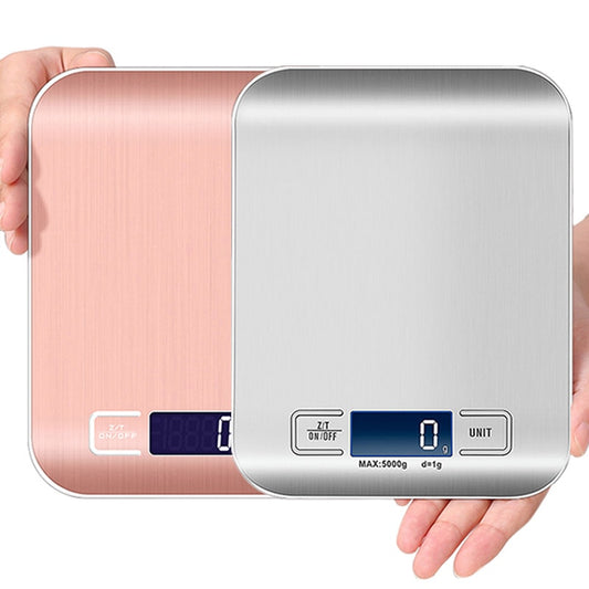 Digital kitchen Scales 5kg 10kg/1g Stainless Steel LCD Electronic Food Diet Postal Balance Measure Tools weight Libra