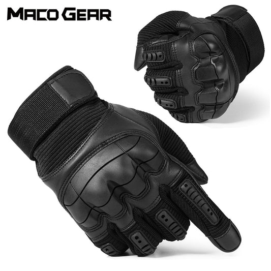 Touch Screen Tactical Gloves PU Leather Army Military Combat Airsoft Sports Cycling Paintball Hunting Full Finger Glove Men/Woman