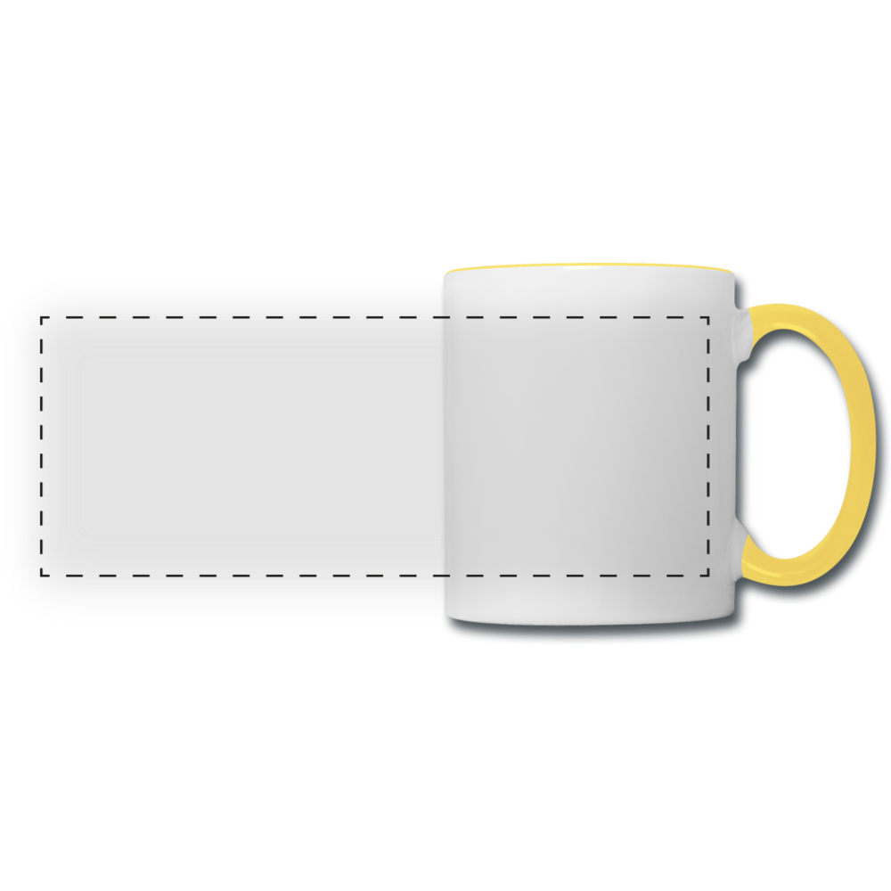 Panoramic Mug - white/yellow