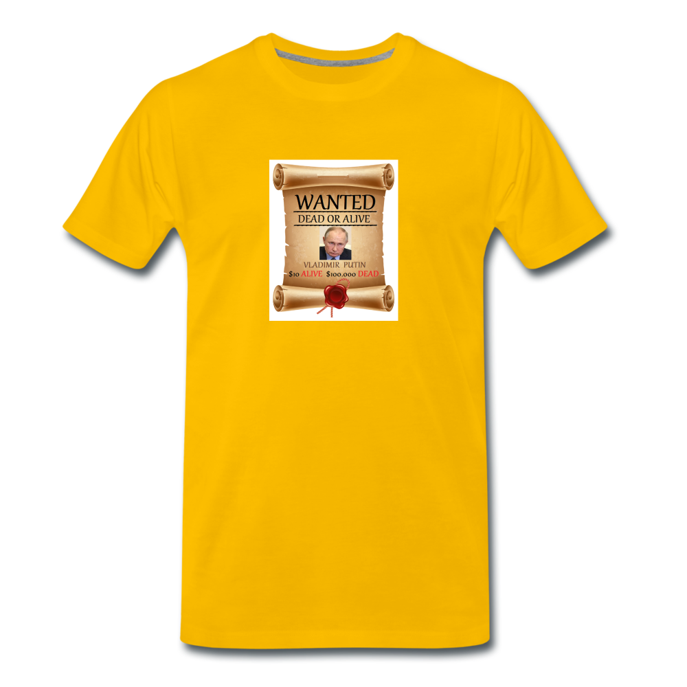 Premium-T-shirt herr putin - sun yellow