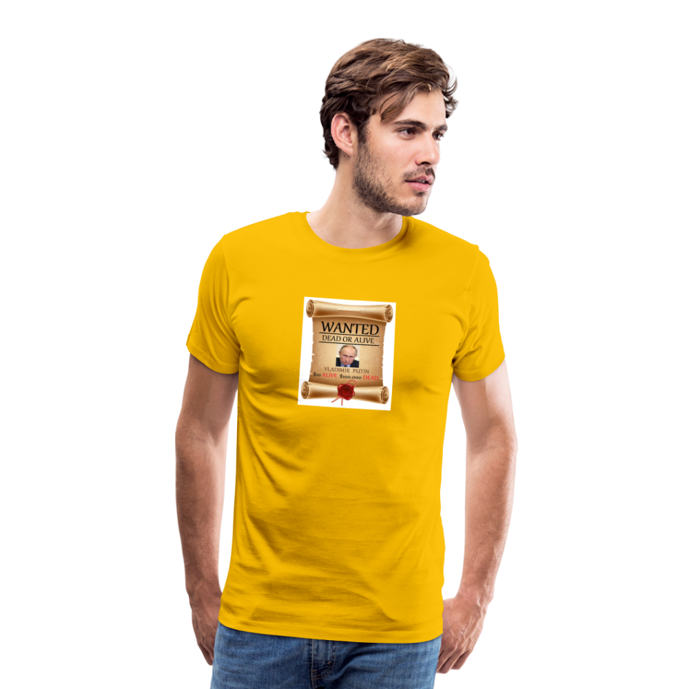 Premium-T-shirt herr putin - sun yellow