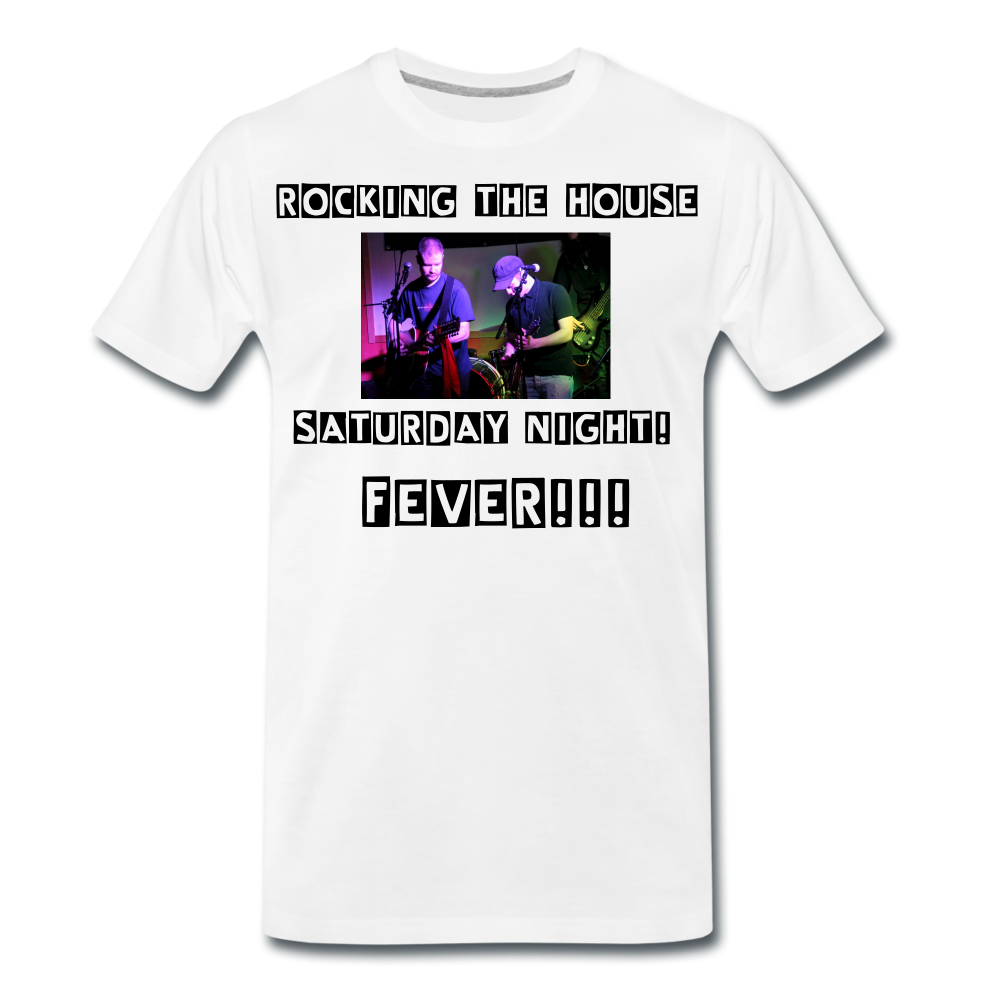 Premium-T-shirt herr Saturday night fever - white
