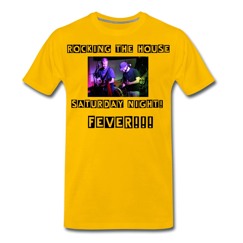 Premium-T-shirt herr Saturday night fever - sun yellow