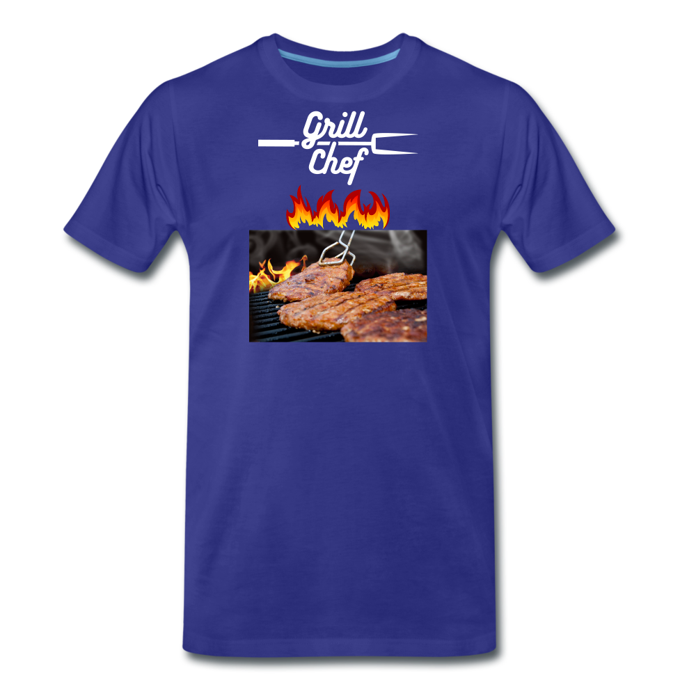 Premium-T-shirt herr Grill Chef - royal blue