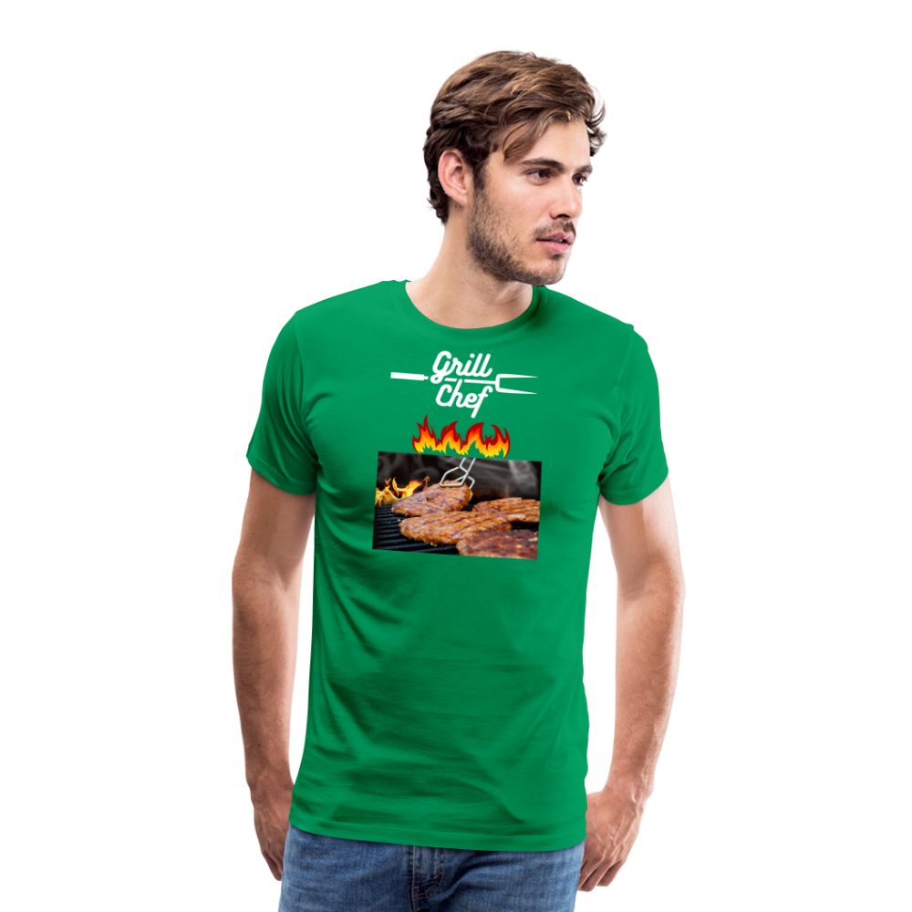 Premium-T-shirt herr Grill Chef - kelly green