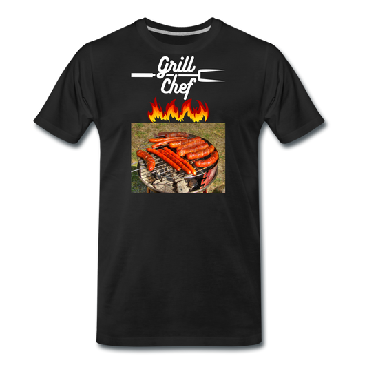 Premium-T-shirt herr Grill Chef - black