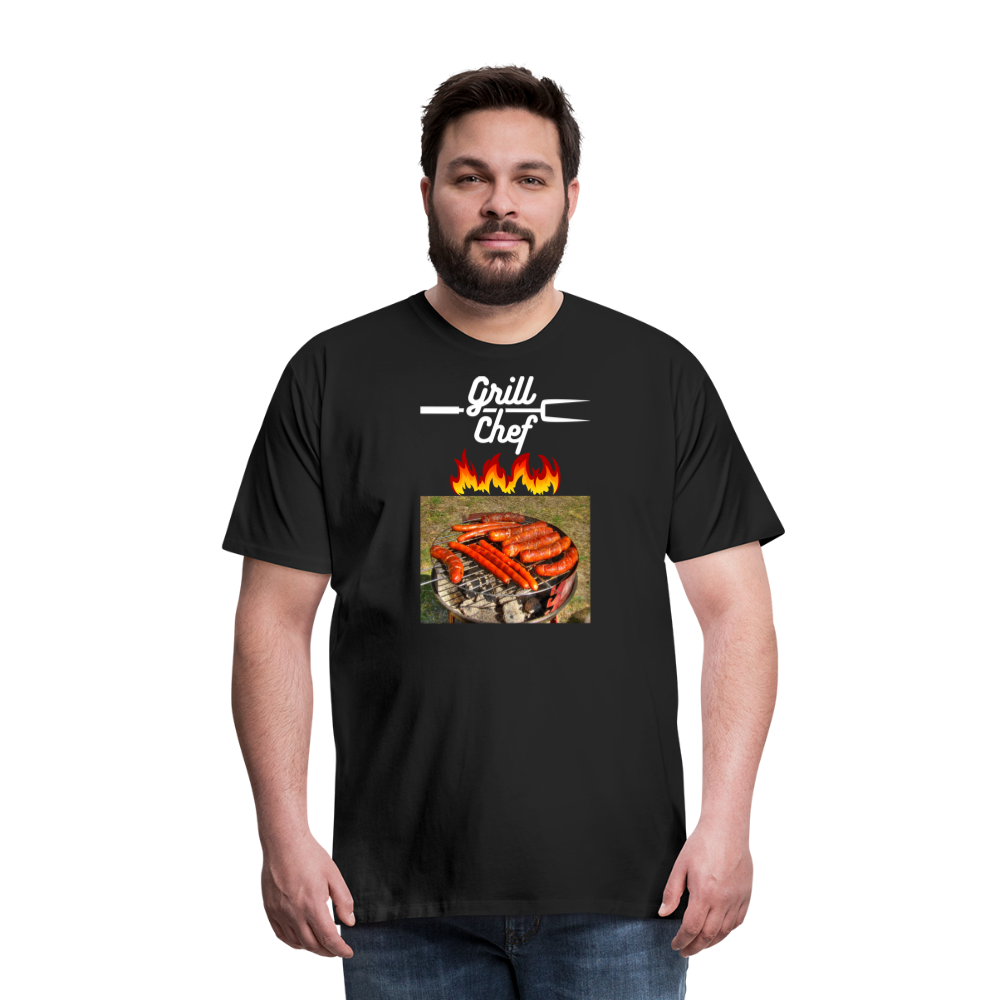 Premium-T-shirt herr Grill Chef - black