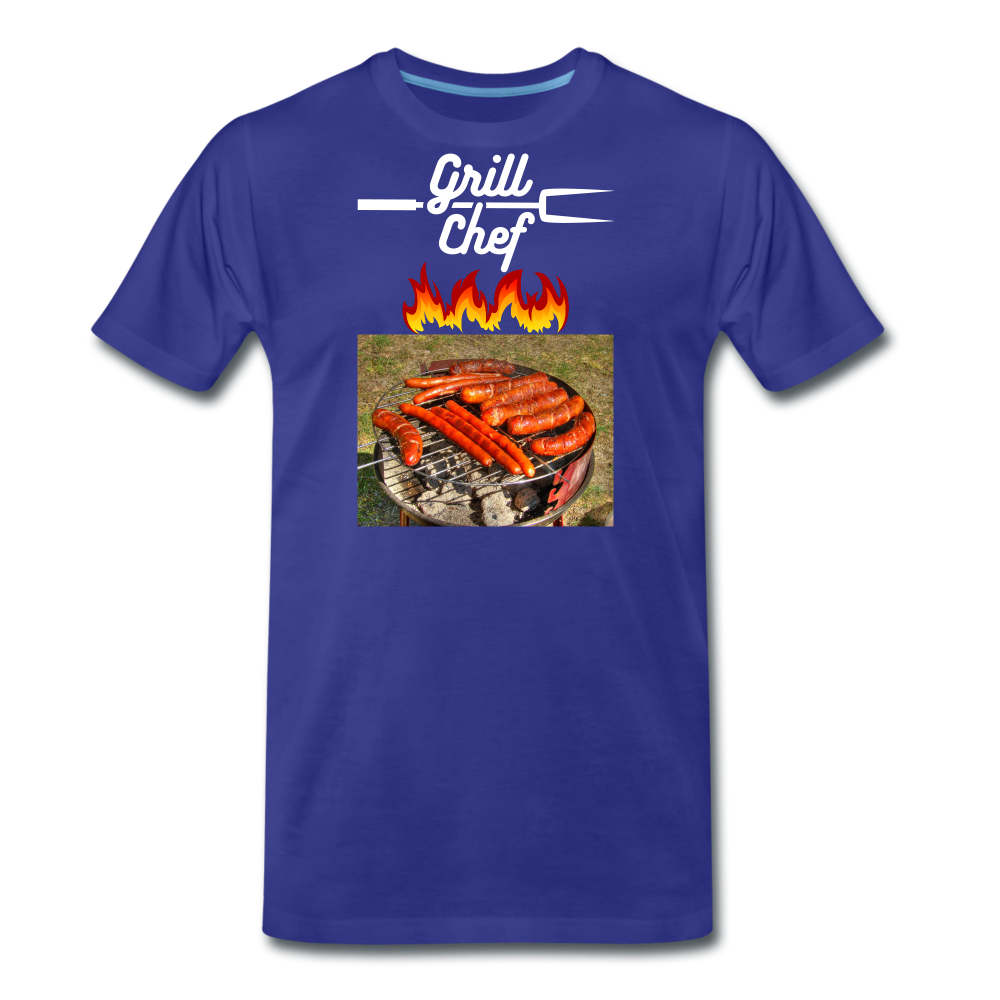 Premium-T-shirt herr Grill Chef - royal blue