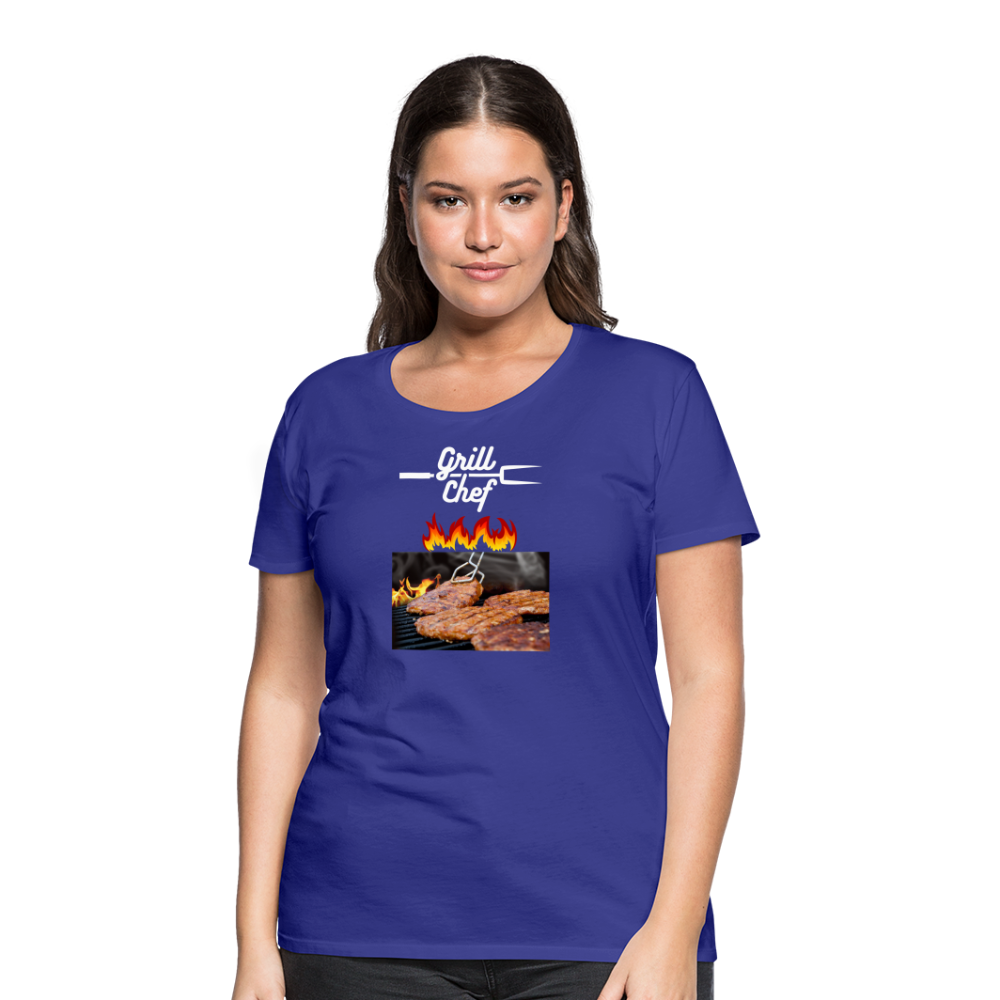 Premium-T-shirt dam Grill Chef - royal blue