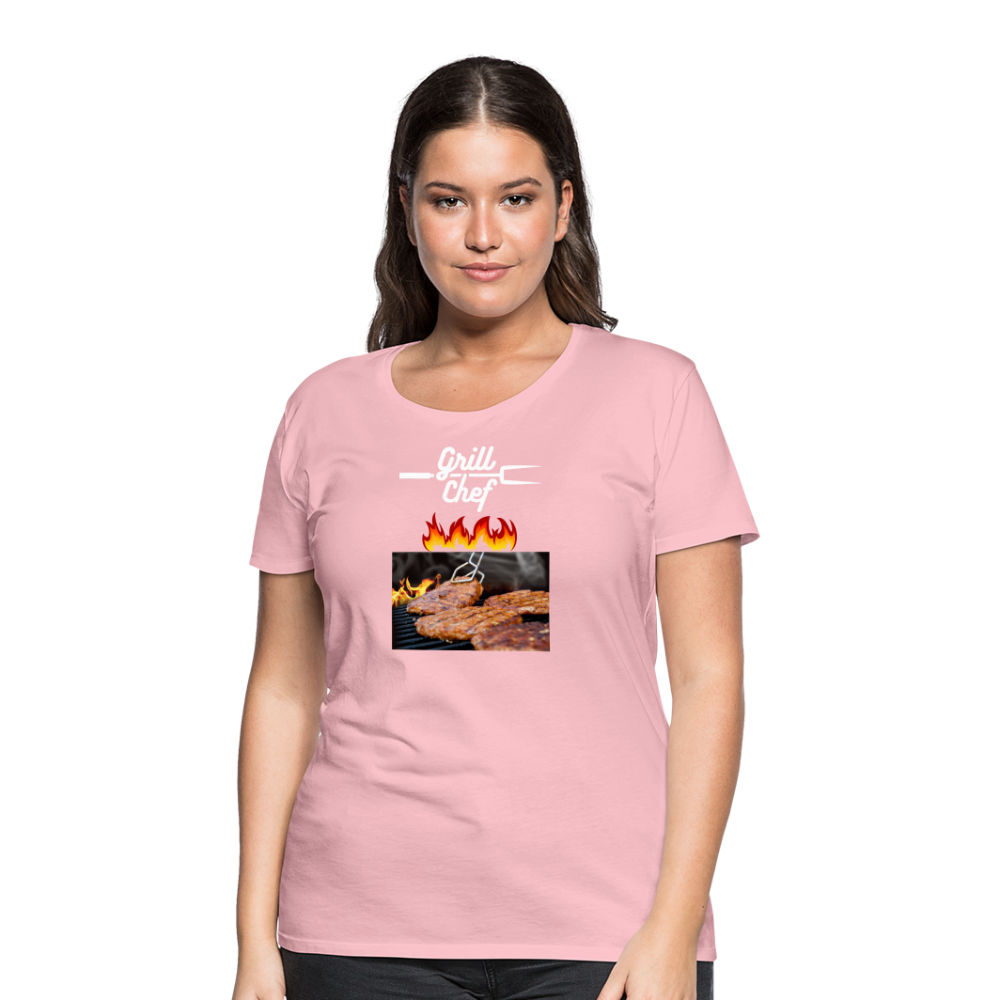 Premium-T-shirt dam Grill Chef - rose shadow