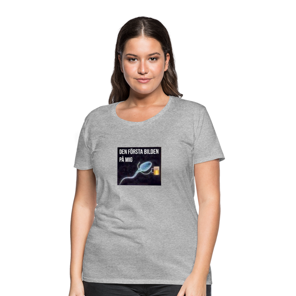 Premium-T-shirt dam ÖL-Spermie - heather grey