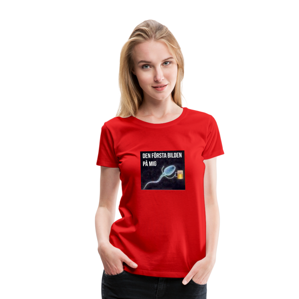Premium-T-shirt dam ÖL-Spermie - red