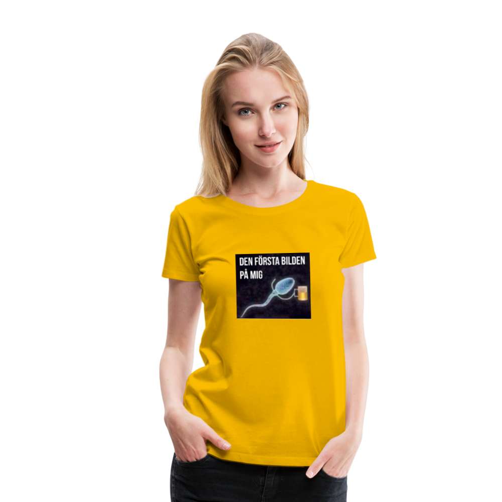 Premium-T-shirt dam ÖL-Spermie - sun yellow