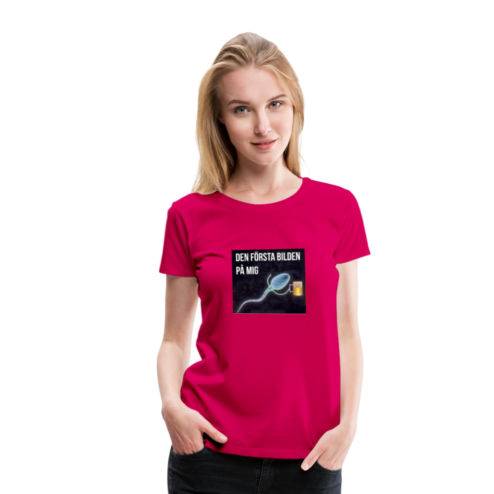 Premium-T-shirt dam ÖL-Spermie - dark pink