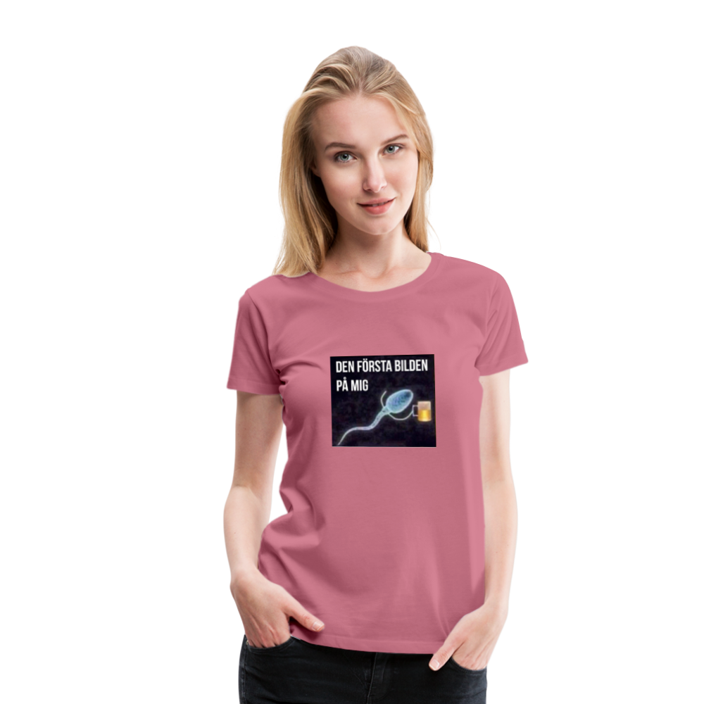Premium-T-shirt dam ÖL-Spermie - mauve