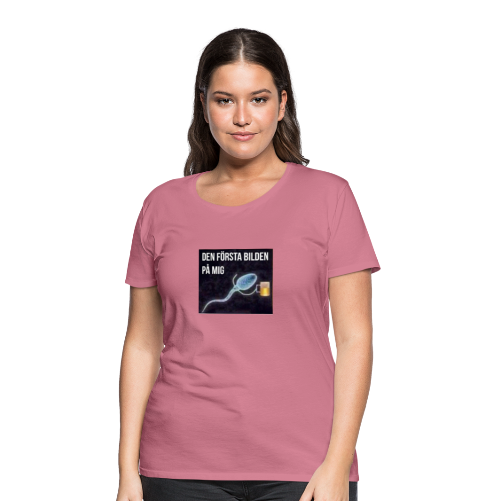 Premium-T-shirt dam ÖL-Spermie - mauve