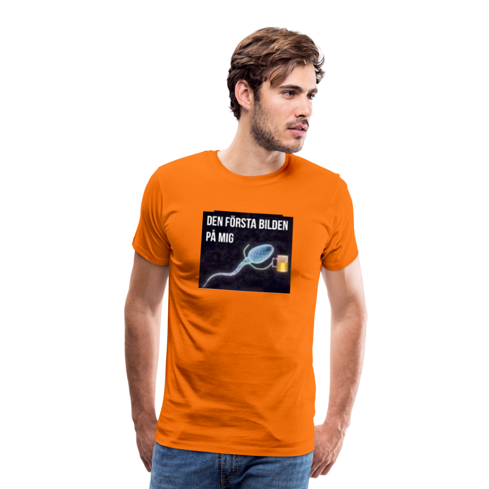 Premium-T-shirt herr ÖL-Spermie - orange