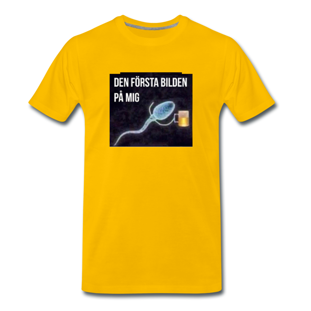 Premium-T-shirt herr ÖL-Spermie - sun yellow