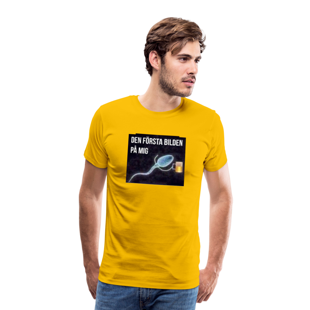 Premium-T-shirt herr ÖL-Spermie - sun yellow