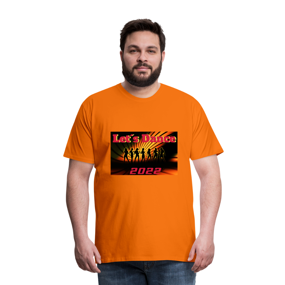 Premium-T-shirt herr Let´s Dance - orange