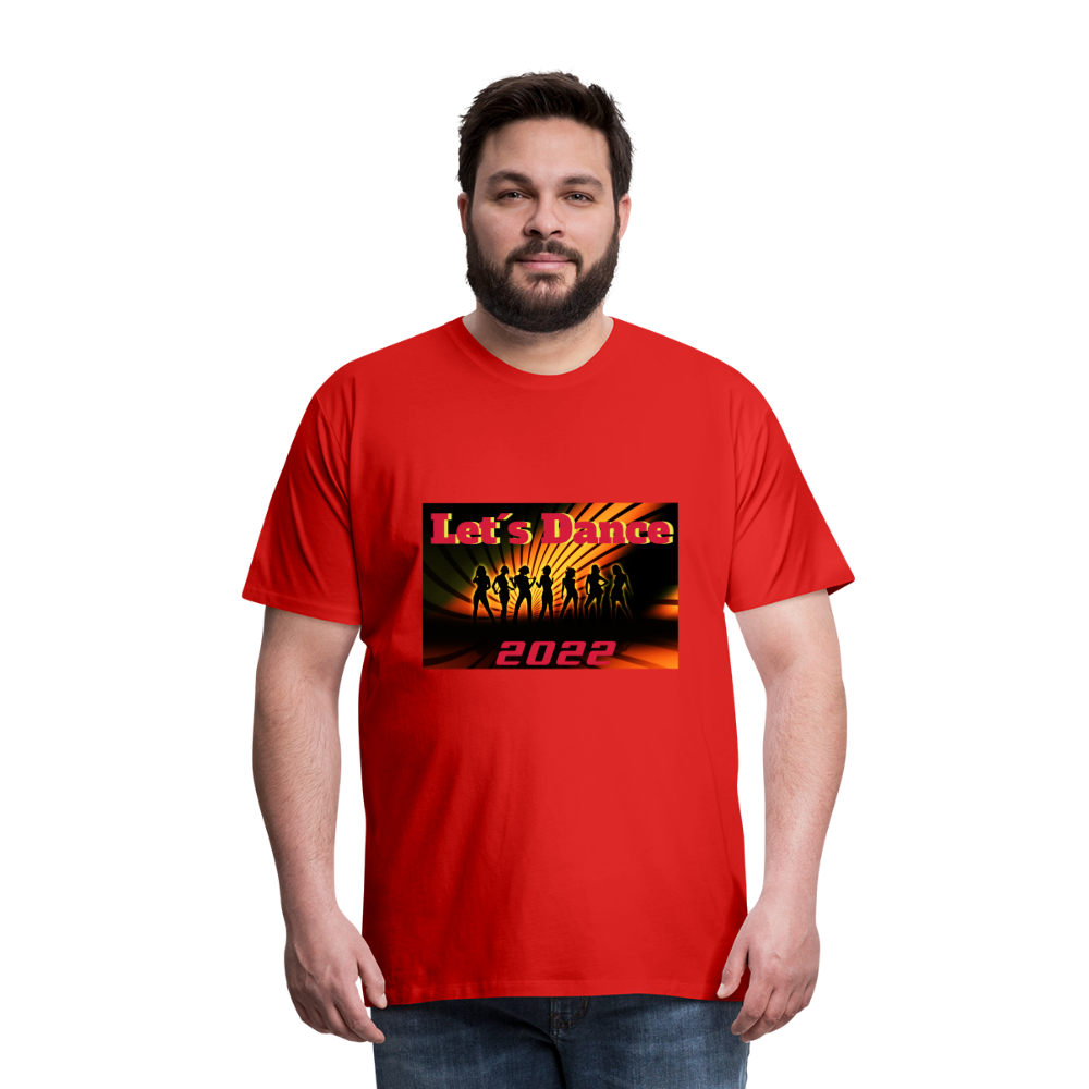 Premium-T-shirt herr Let´s Dance - red
