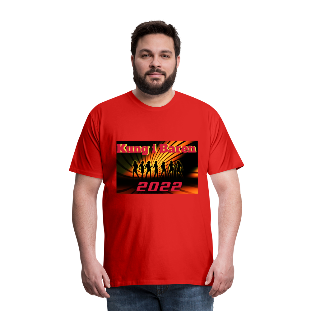 Premium-T-shirt herr KUNG I BAREN - red