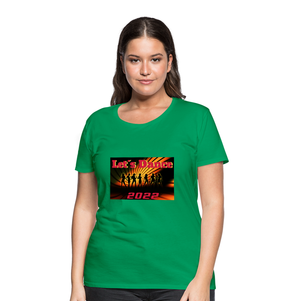 Premium-T-shirt dam Let´s Dance - kelly green