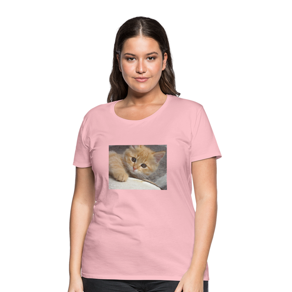 Premium-T-shirt dam Cat - rose shadow
