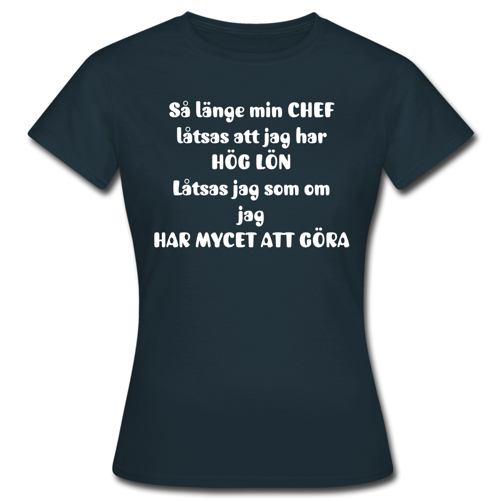 T-shirt dam chef - navy