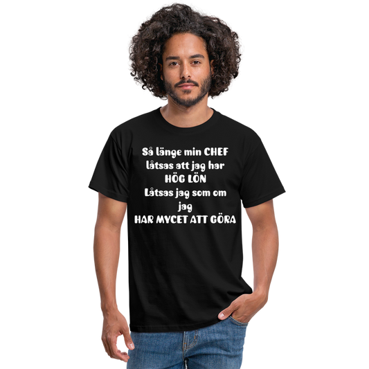 T-shirt herr CHEF - black