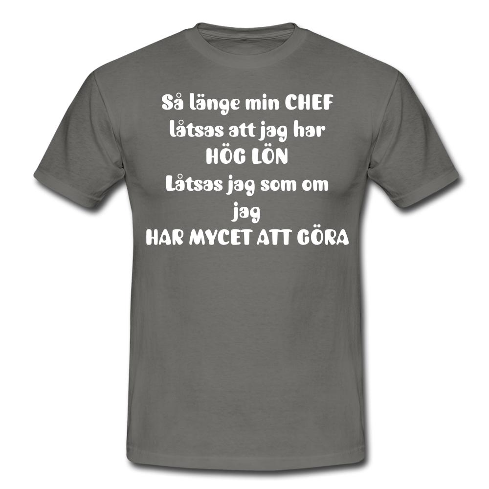 T-shirt herr CHEF - graphite grey
