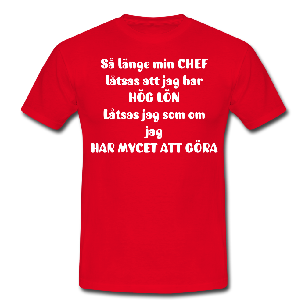 T-shirt herr CHEF - red
