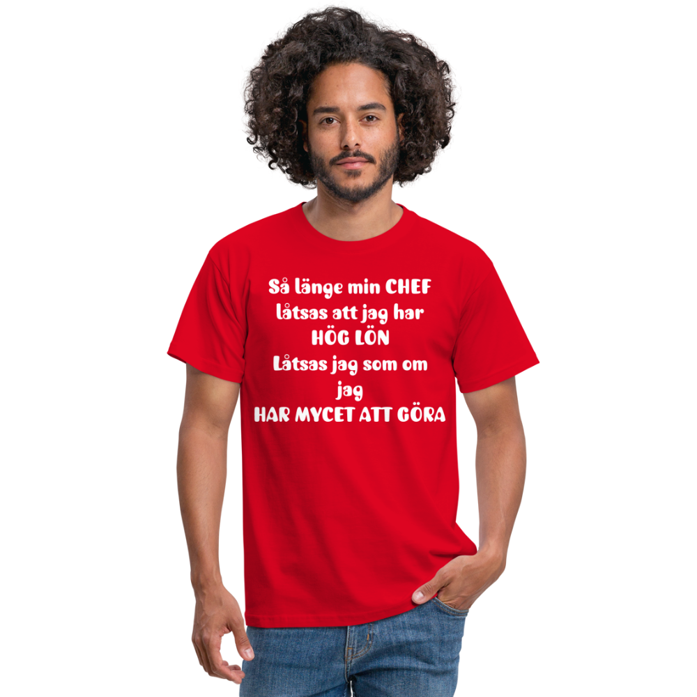 T-shirt herr CHEF - red