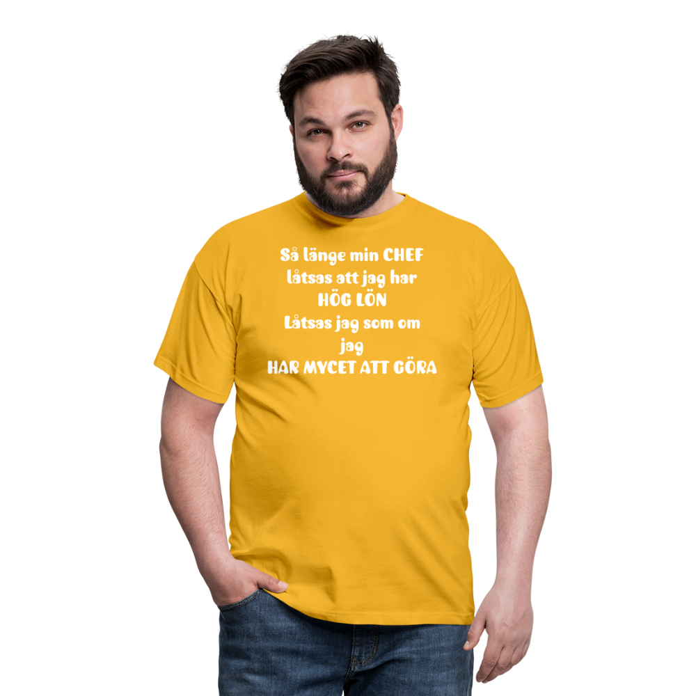 T-shirt herr CHEF - yellow