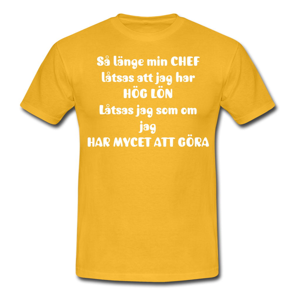 T-shirt herr CHEF - yellow