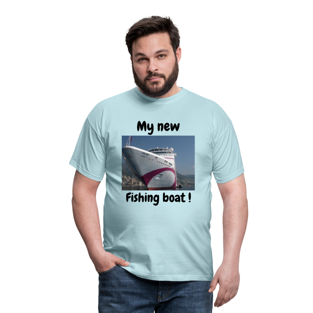 T-shirt herr båt - sky