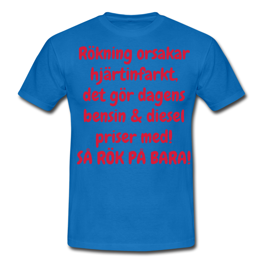T-shirt herr bensin - royal blue