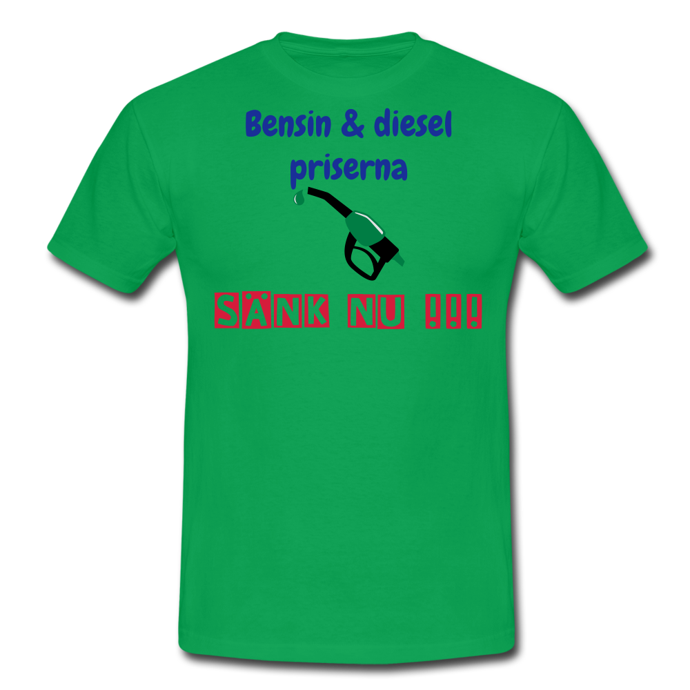 T-shirt herr bensin - kelly green