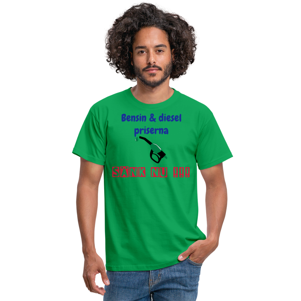 T-shirt herr bensin - kelly green