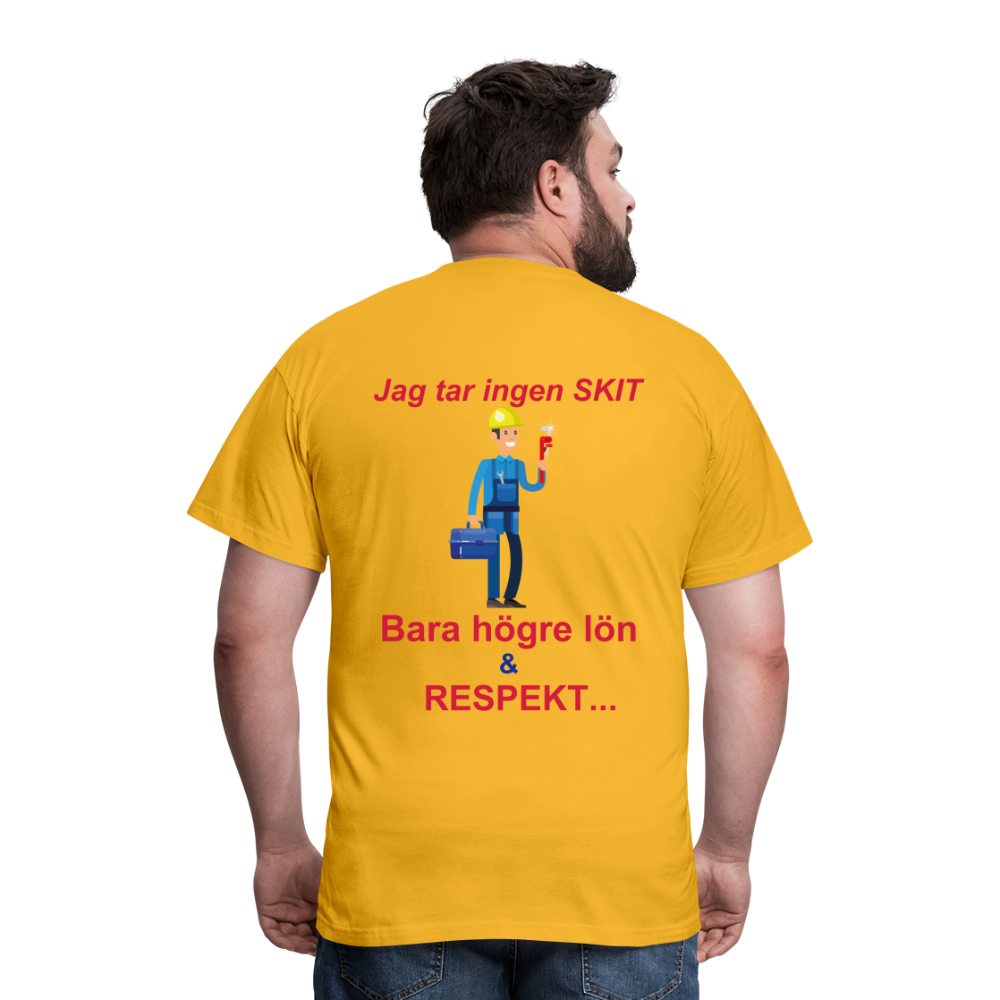 T-shirt herr mek - yellow