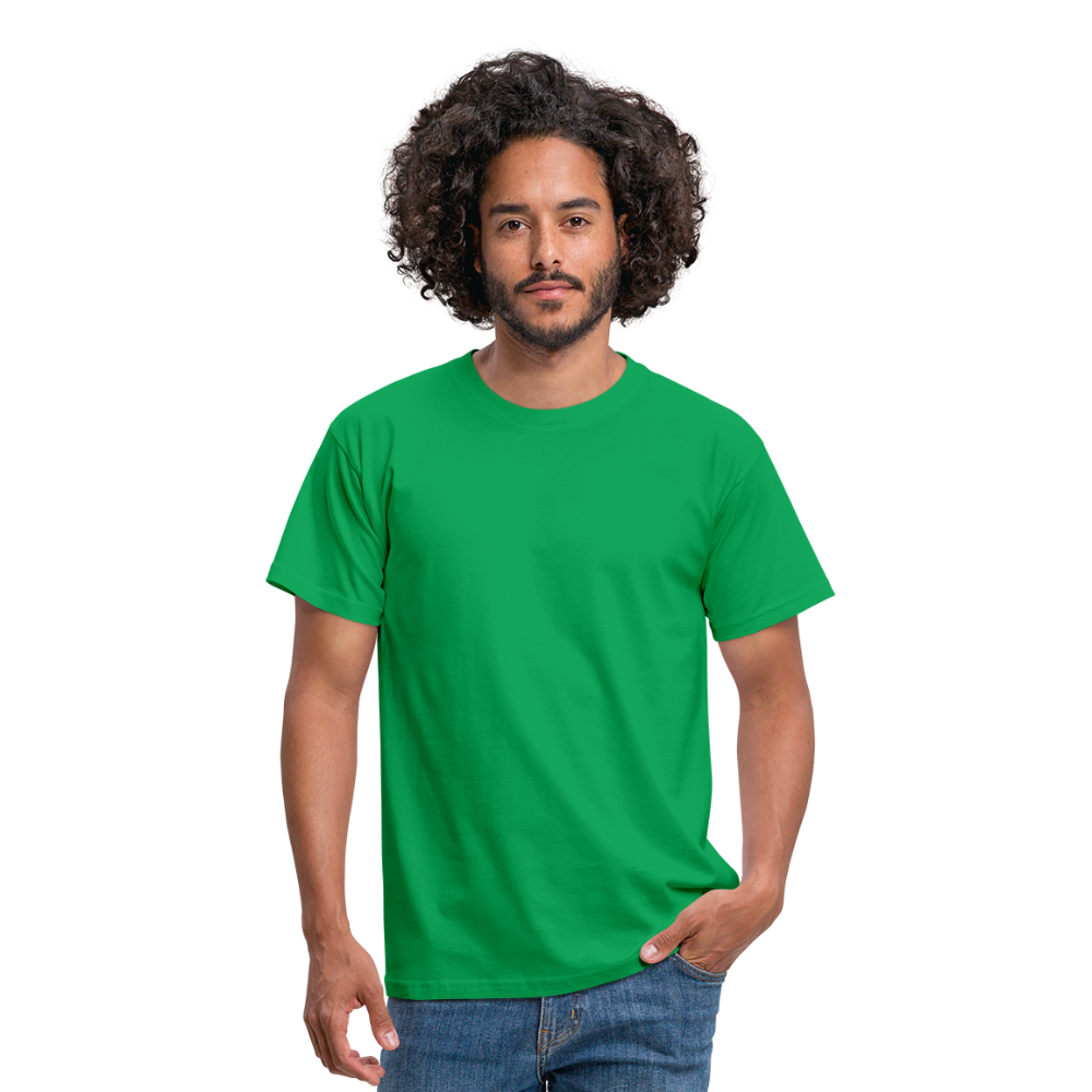 T-shirt herr mek vit text - kelly green