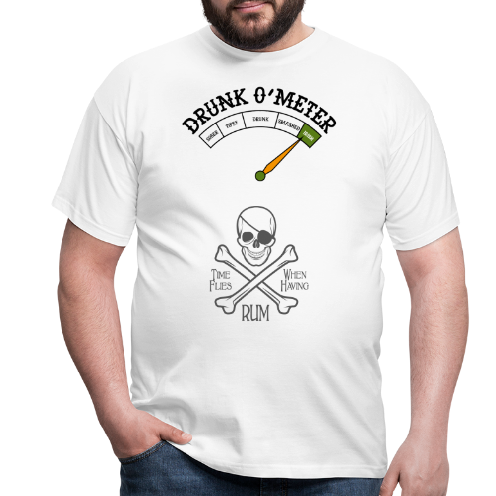 T-shirt herr drunk - white