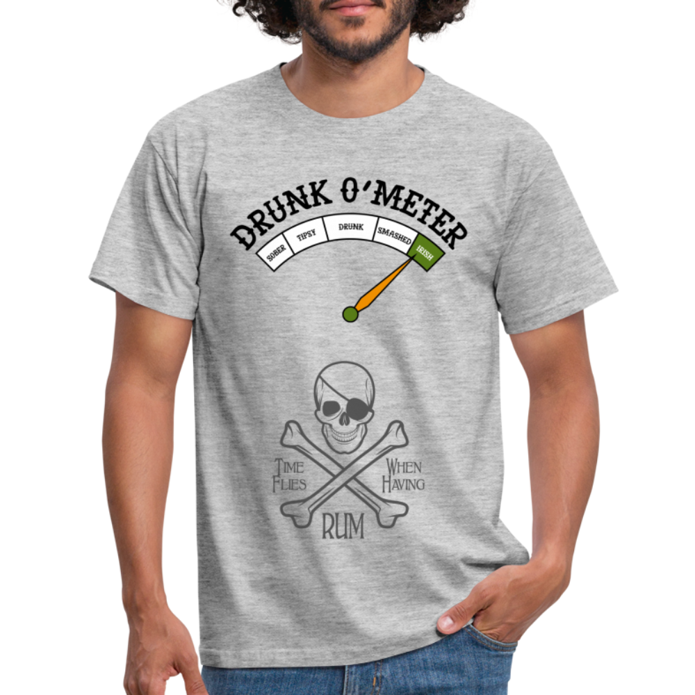 T-shirt herr drunk - heather grey