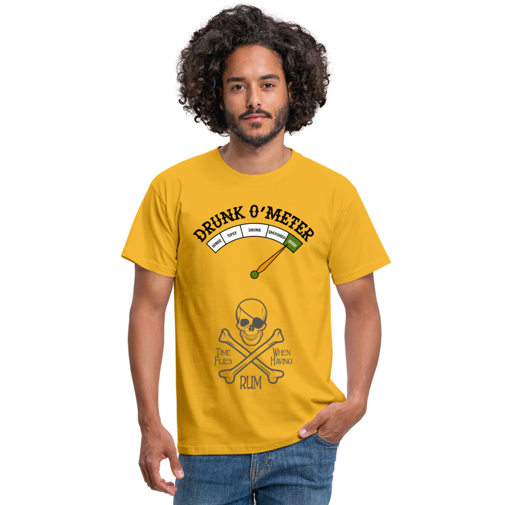 T-shirt herr drunk - yellow