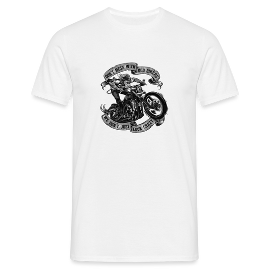 T-shirt herr biker - white